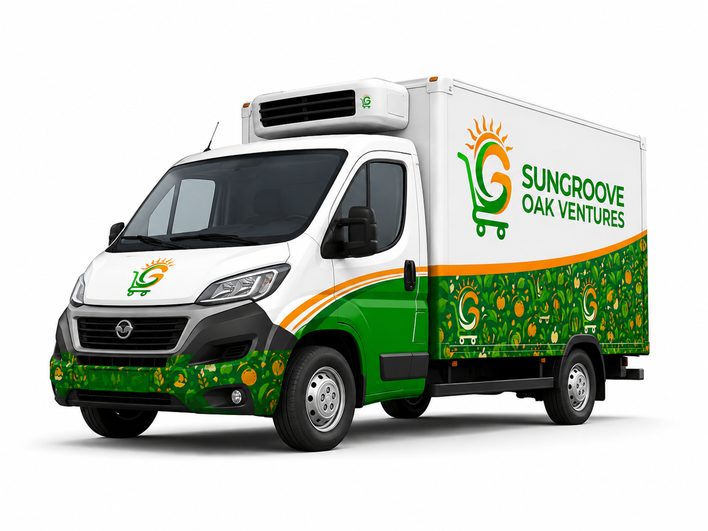 Branded Sungroove Oak Ventures delivery van